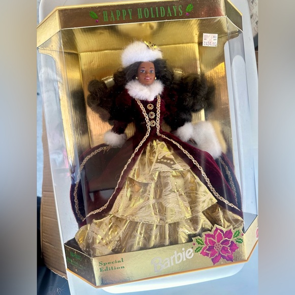 Barbie Other - Vintage New 1996 Mattel Happy Holidays African American Barbie Christmas